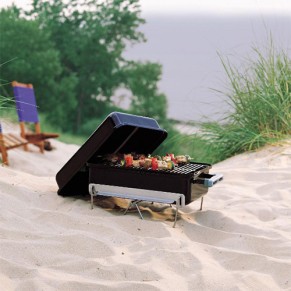 Угольный гриль Weber Go Anywhere, портативный, чёрный