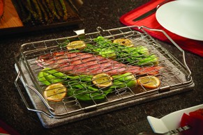 Складная сетка для жарки рыбы и овощей  (нерж. сталь)
