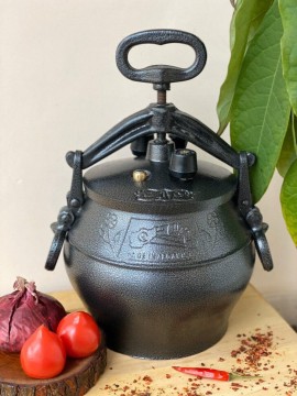 Афганский казан 10л черный с ручками 